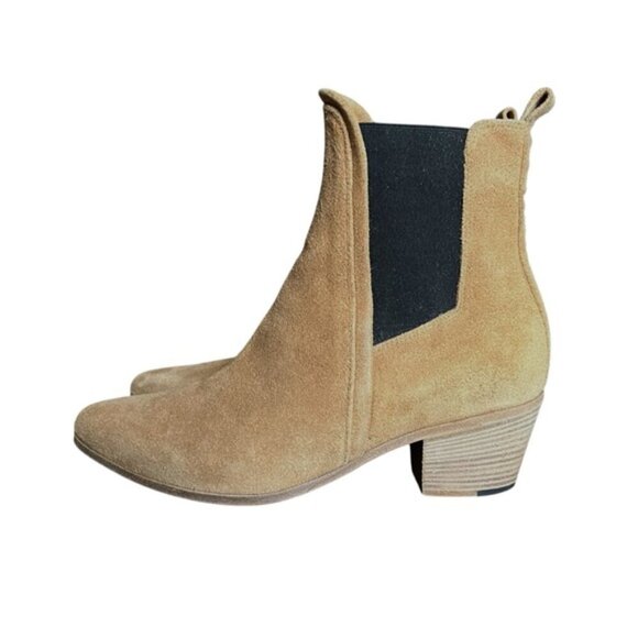 IRO Suede Chelsea Ankle Boot EU 36 Beige Suede - Picture 2 of 13